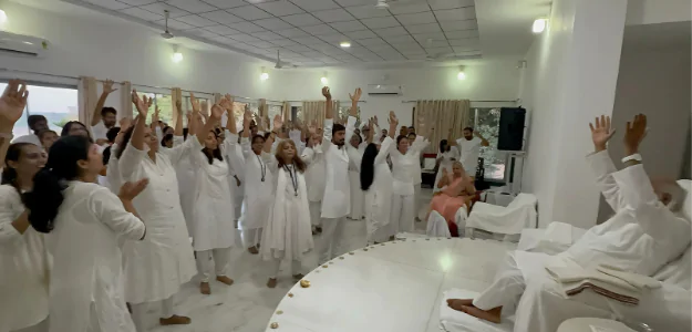 Keertan celebration at Swargashram
